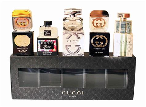 gucci perfume set for women|gucci miniature perfume set.